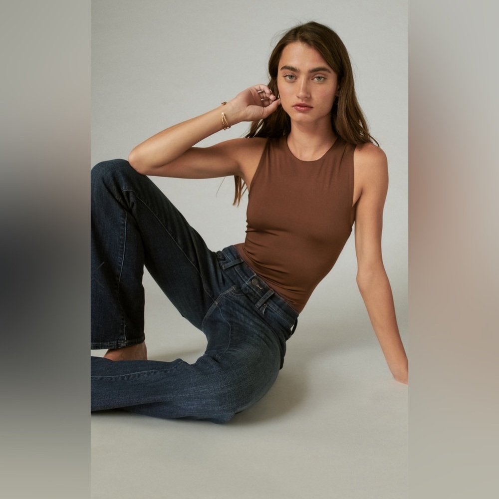 NWT - Lucky Brand Racerback Tank Bodysuit - Medium
